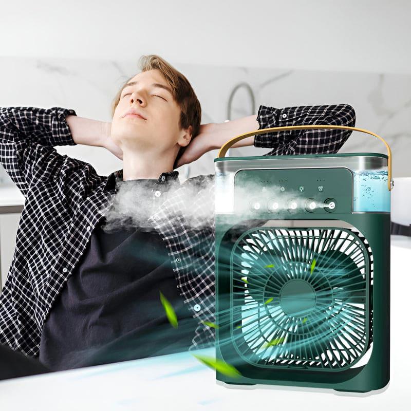 Souq Al Yumn™ Mini Cooler AC – 3-in-1 Portable Air Conditioner, Humidifier & Purifier for Home/Office