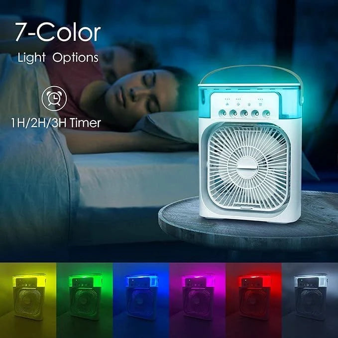 Souq Al Yumn™ Mini Cooler AC – 3-in-1 Portable Air Conditioner, Humidifier & Purifier for Home/Office